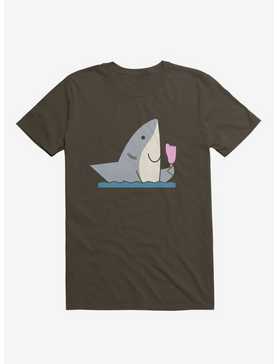Ice Cream Shark Brown T-Shirt, , hi-res