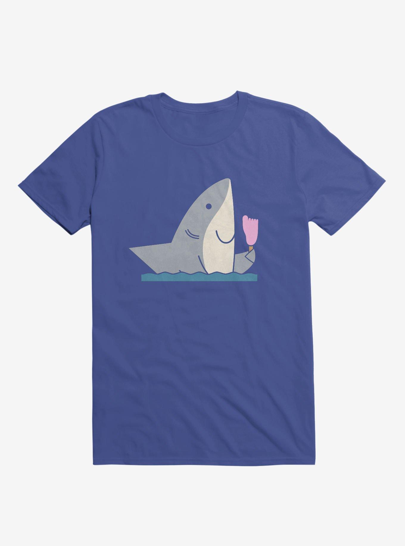 THRDLESS Ice Cream Shark Royal Blue T-Shirt