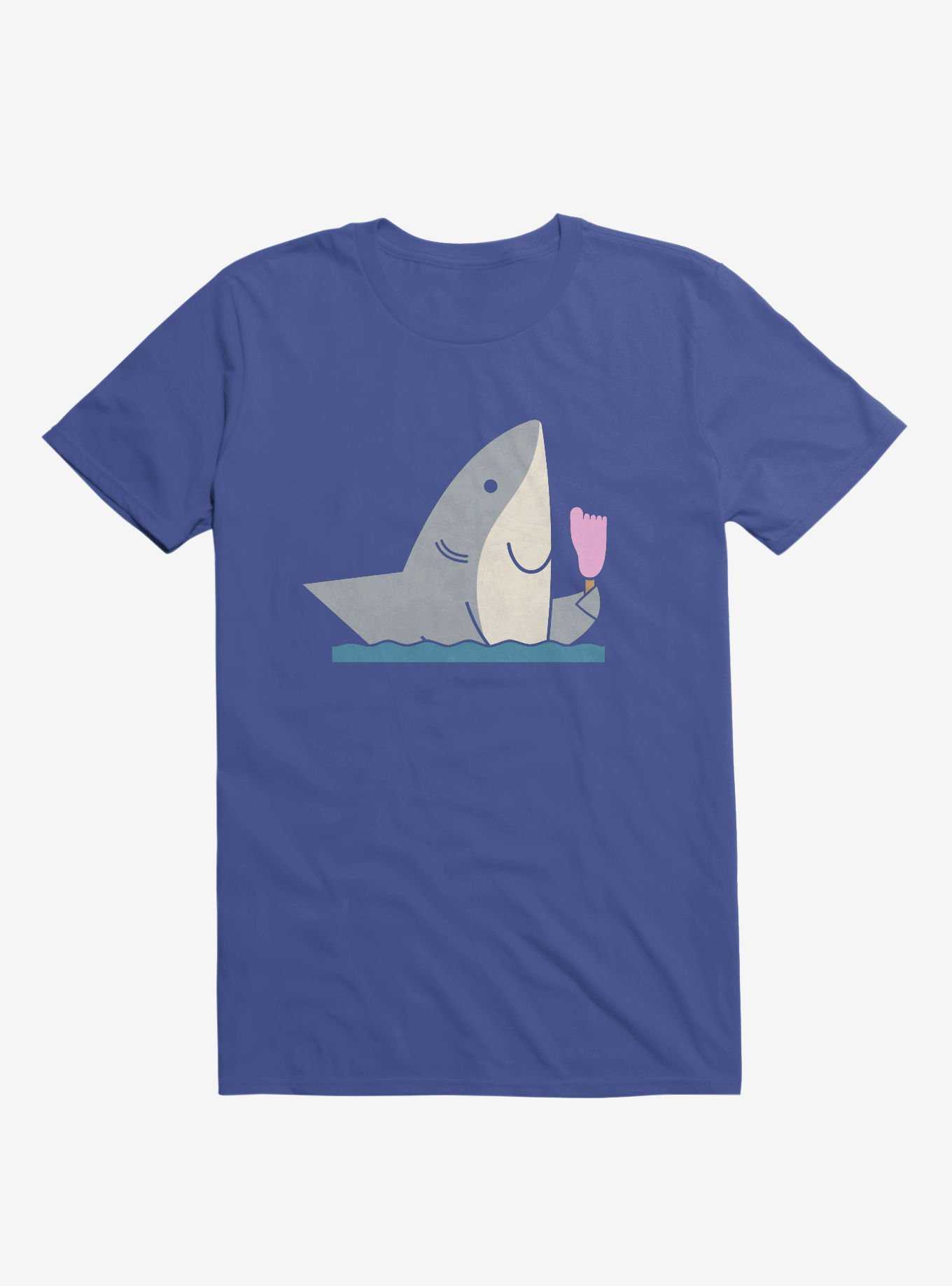 Ice Cream Shark Royal Blue T-Shirt, , hi-res