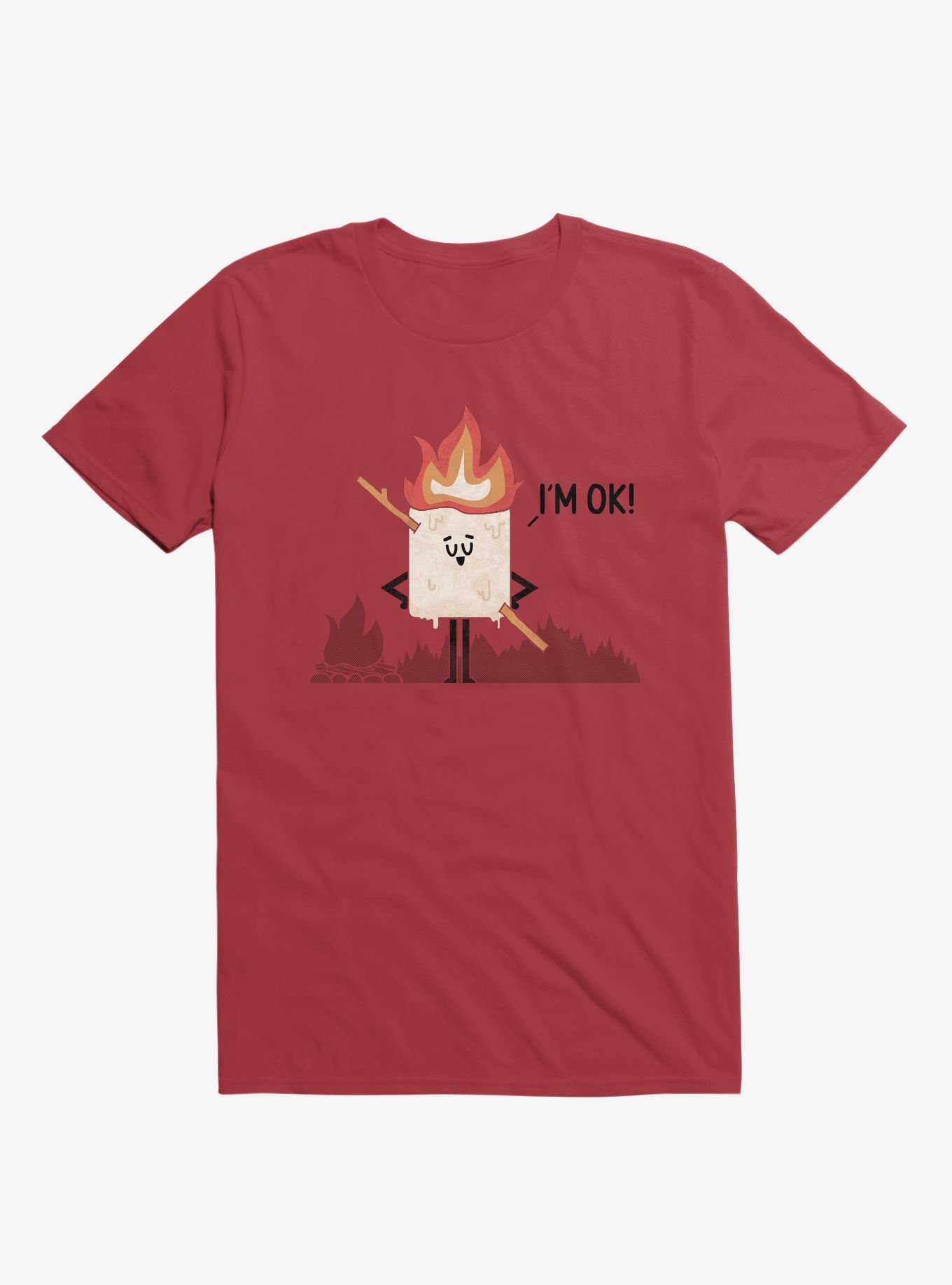 I'm OK! Campfire S'more Red T-Shirt, , hi-res