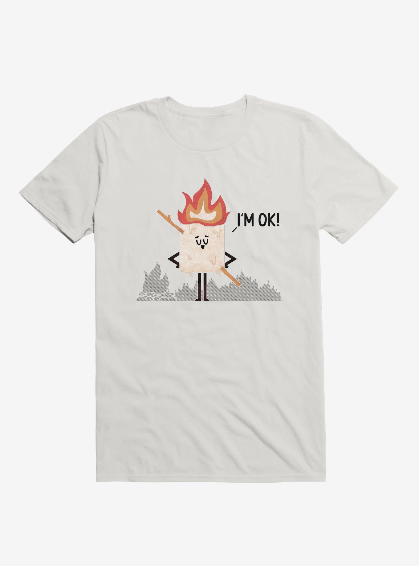 I'm OK! Campfire S'more White T-Shirt, , hi-res