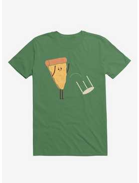 Angry Pizza Flips Table Irish Green T-Shirt, , hi-res