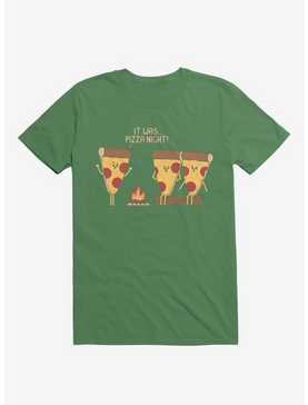 It Was... Pizza Night! Scary Story Irish Green T-Shirt, , hi-res