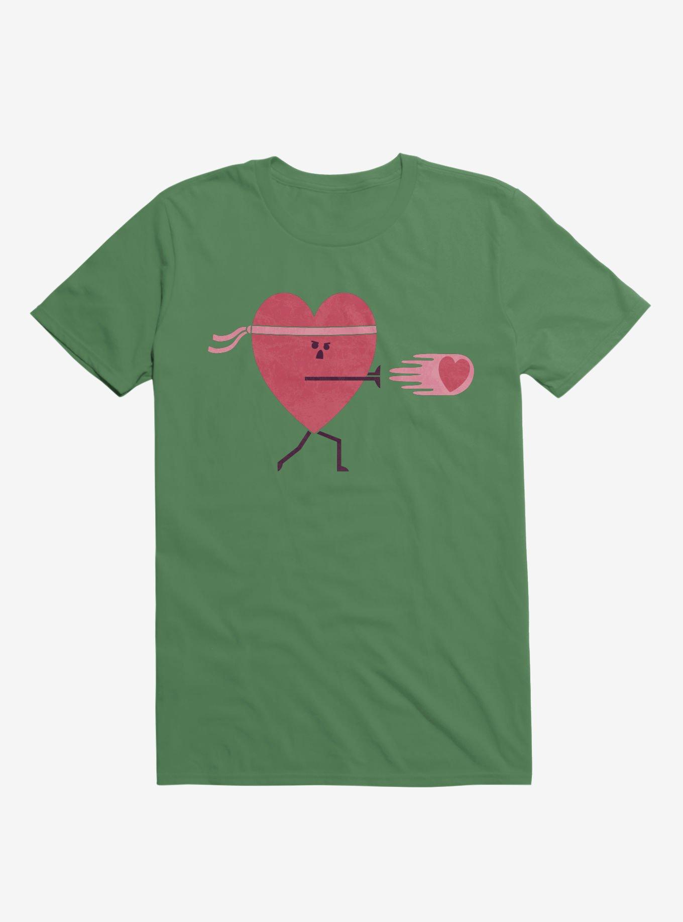 Power Of Love Heart Irish Green T-Shirt, , hi-res