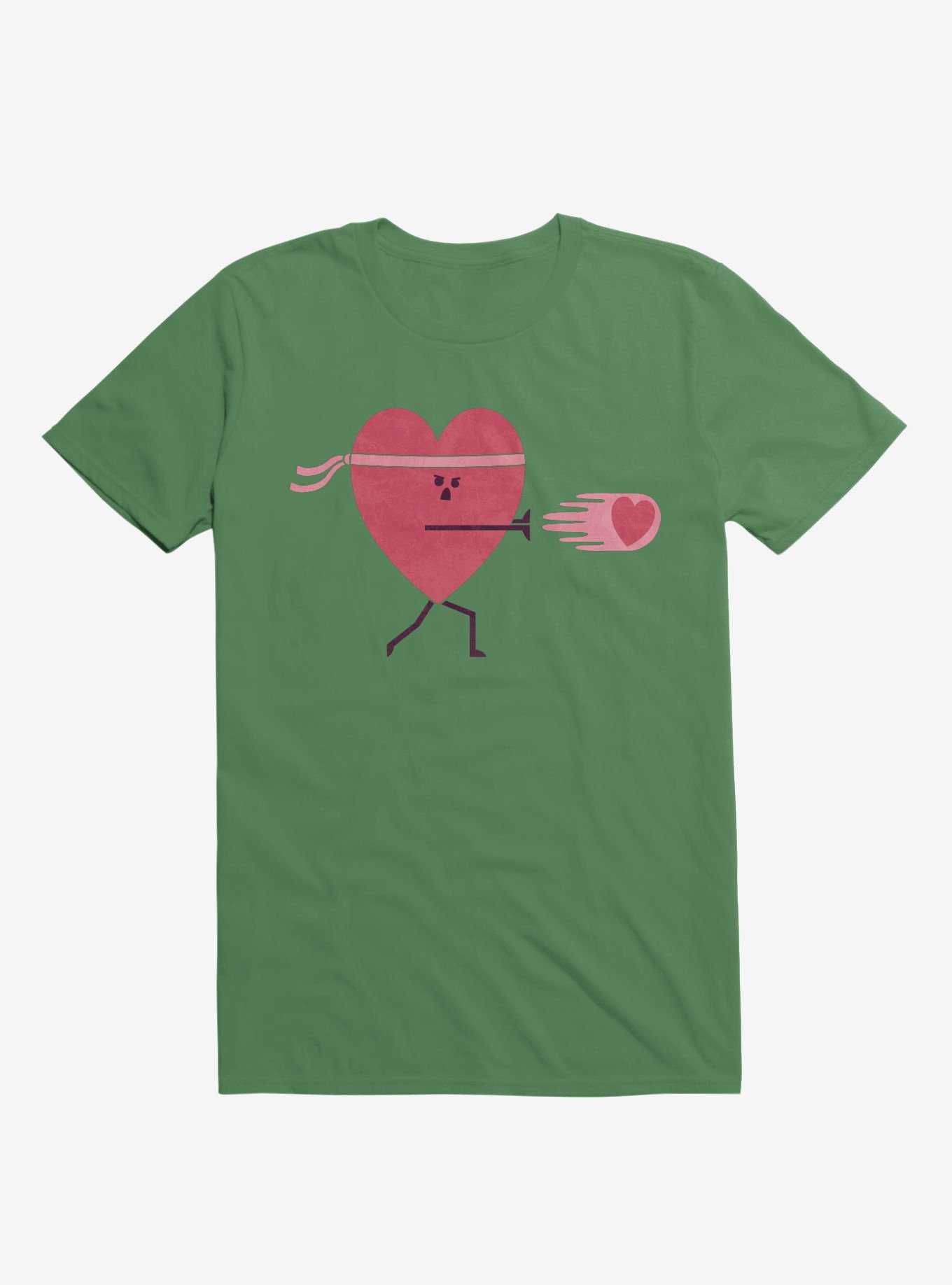 Power Of Love Heart Irish Green T-Shirt, , hi-res