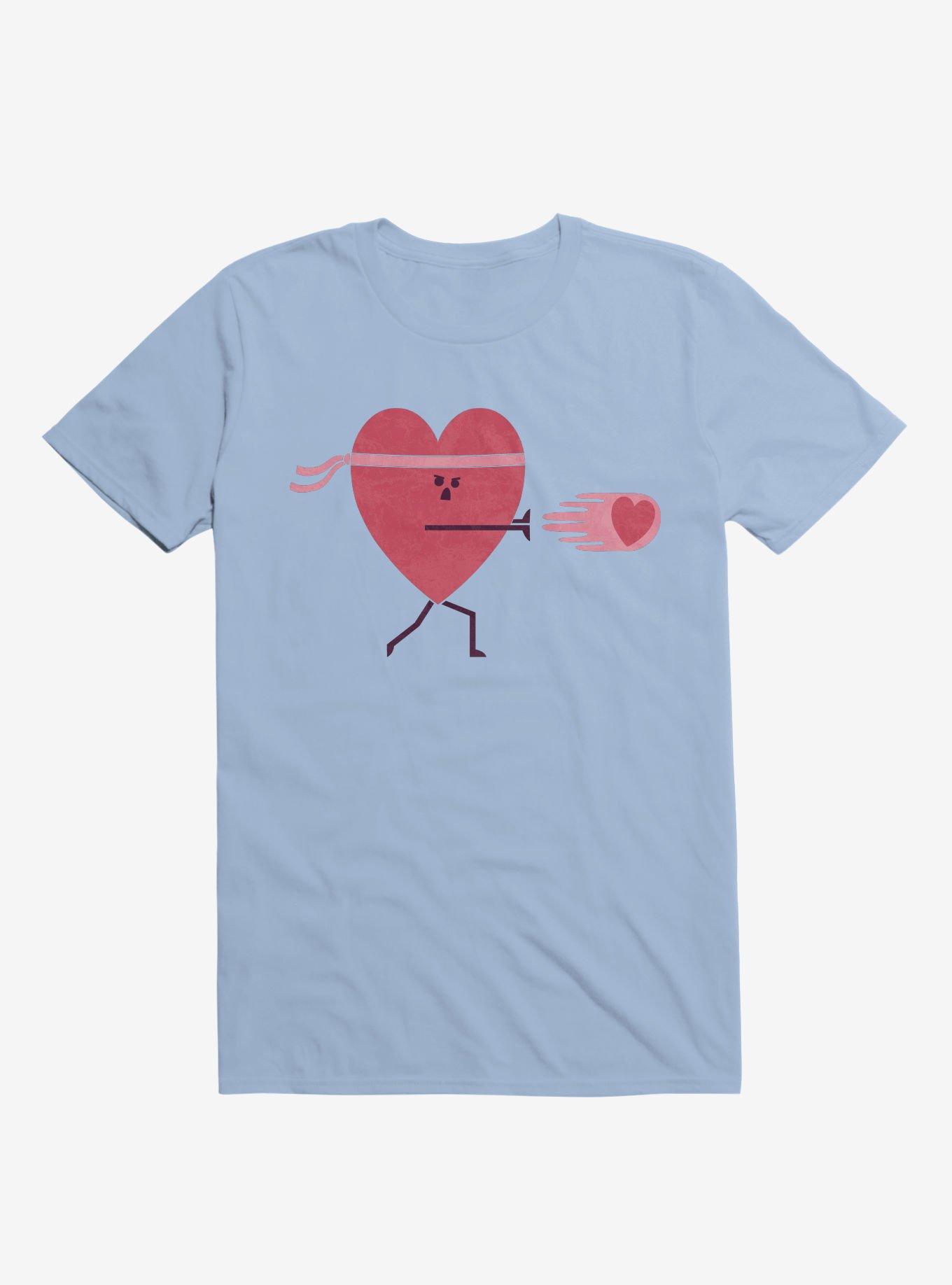 Power Of Love Heart Light Blue T-Shirt, , hi-res
