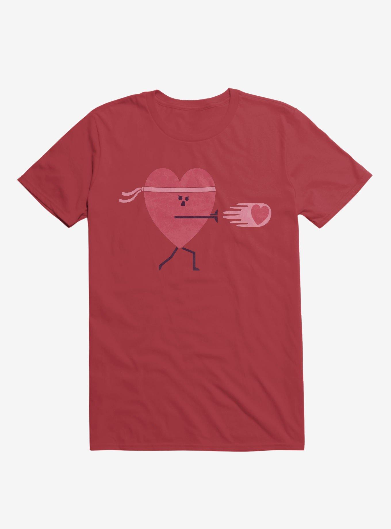 Power Of Love Heart Red T-Shirt, RED, hi-res