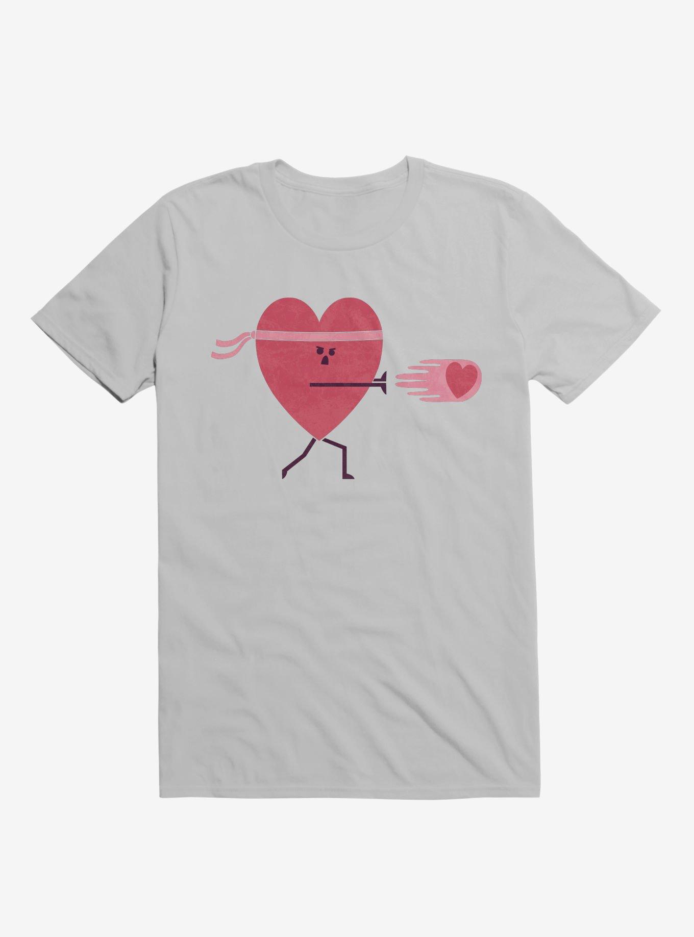 Power Of Love Heart Ice Grey T-Shirt, ICE GREY, hi-res