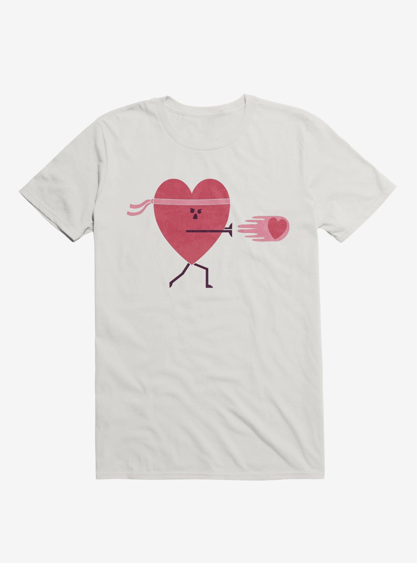 Power Of Love Heart White T-Shirt, , hi-res