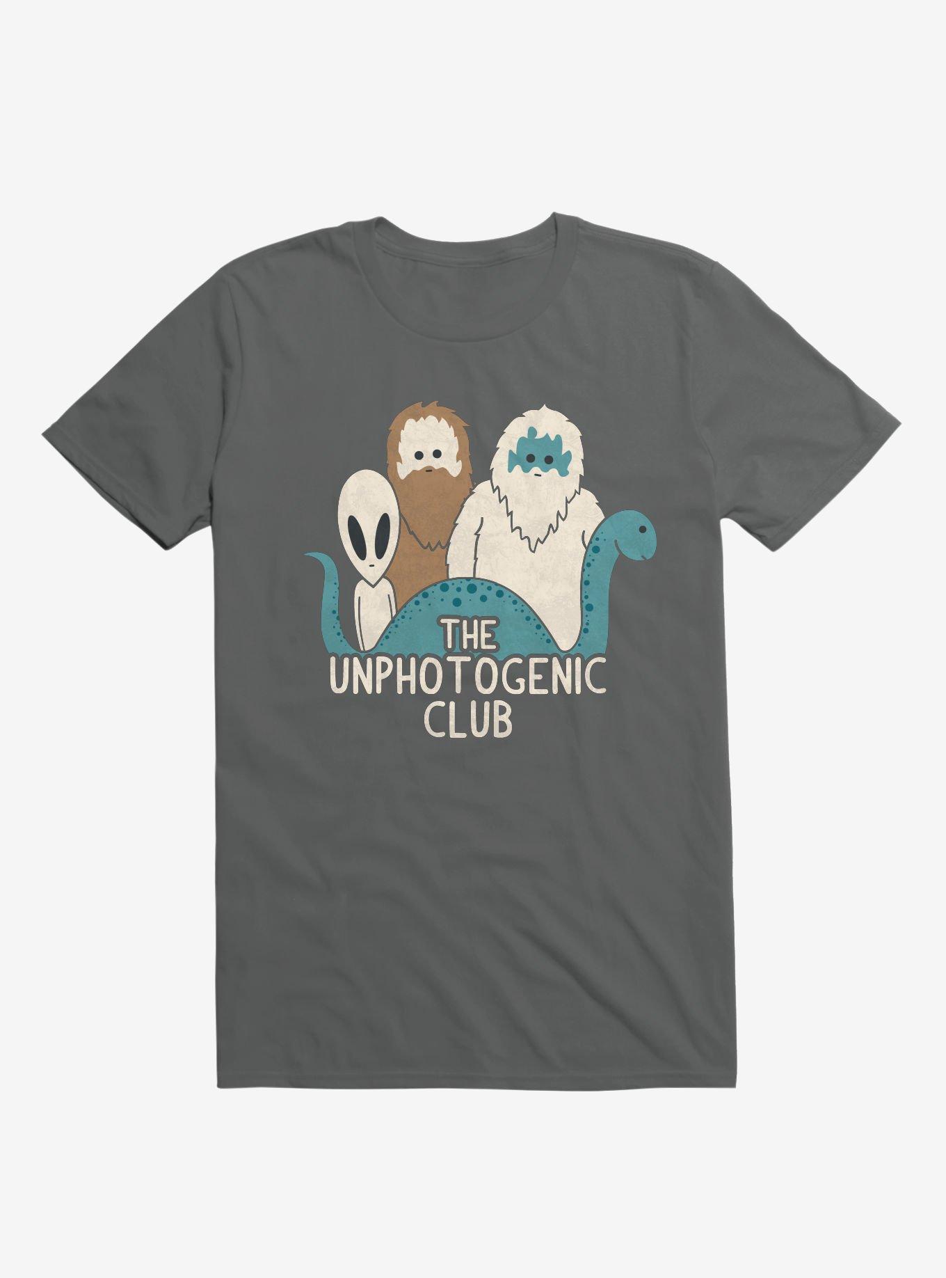 The Unphotogenic Club Mythical Creatures Charcoal Grey T-Shirt, CHARCOAL, hi-res