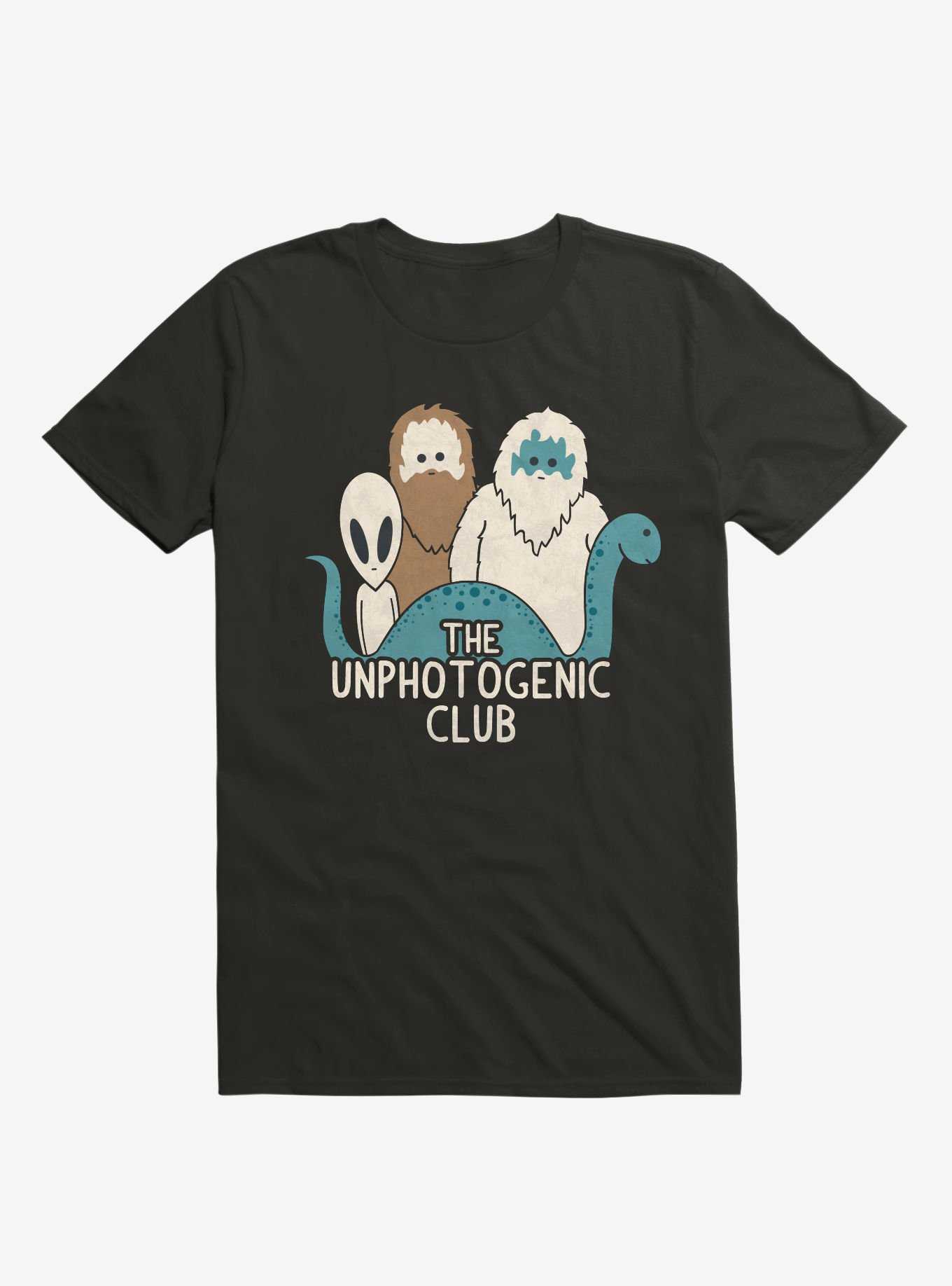 The Unphotogenic Club Mythical Creatures Black T-Shirt, , hi-res