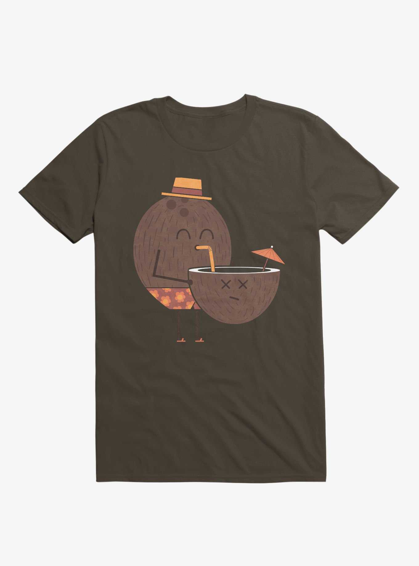 Coconut Cannibal Brown T-Shirt, , hi-res