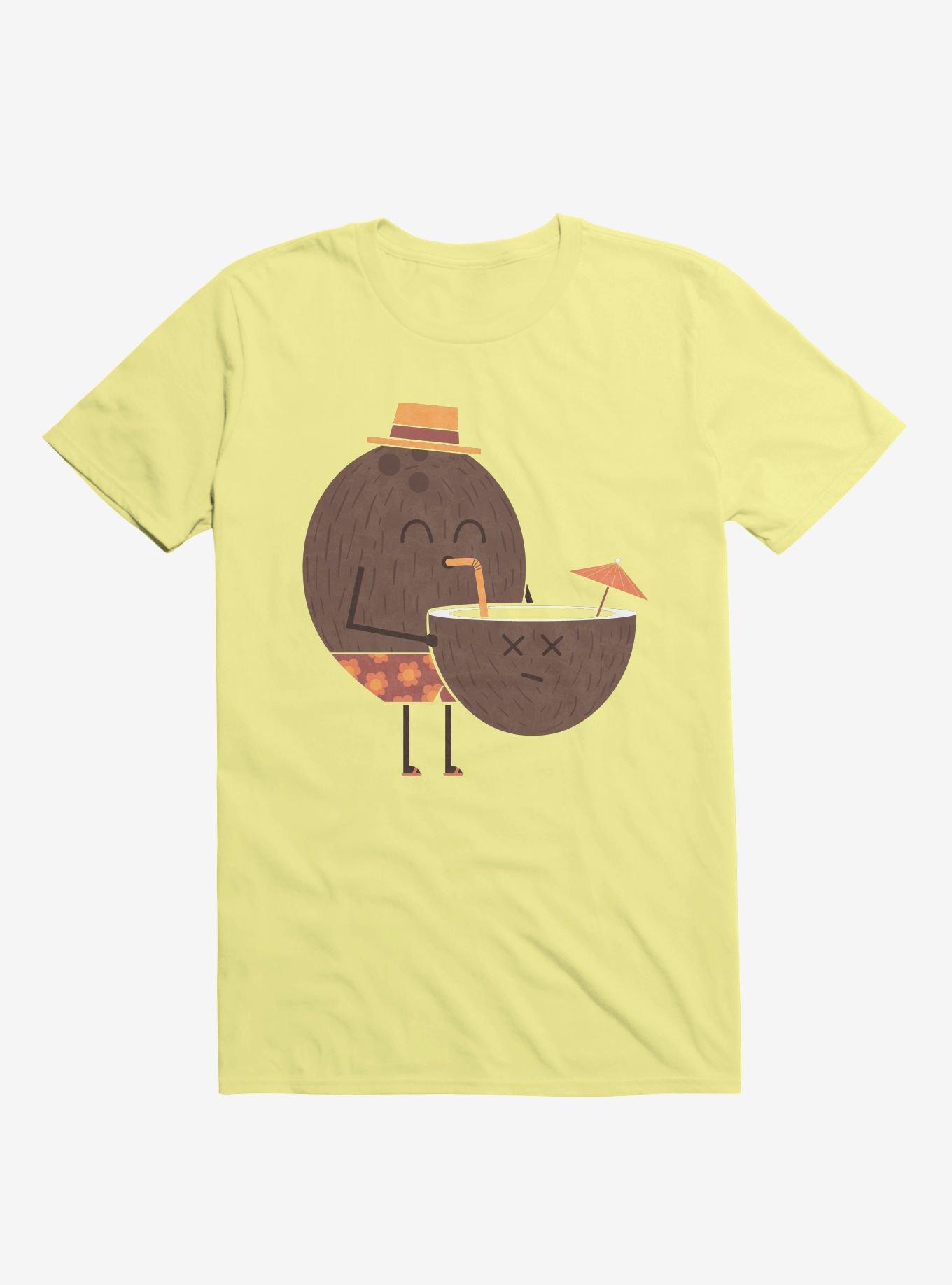Coconut Cannibal Corn Silk Yellow T-Shirt, CORN SILK, hi-res