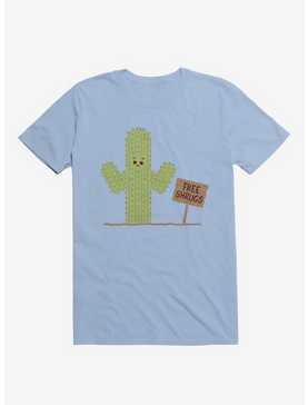 Cactus Free Shrugs Light Blue T-Shirt, , hi-res