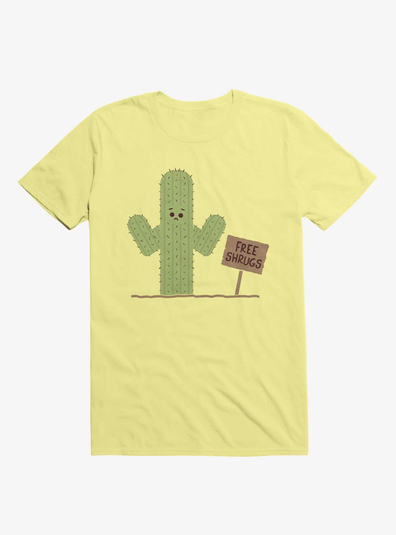 Cactus Free Shrugs Corn Silk Yellow T-Shirt, , hi-res