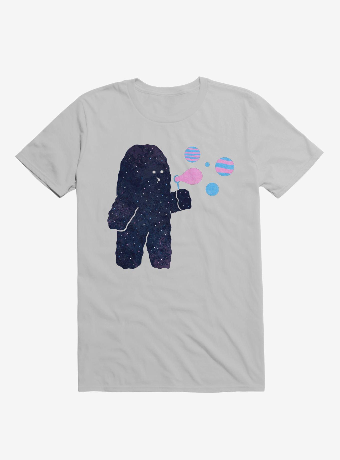 Galaxy Making Bubble Planets Ice Grey T-Shirt, , hi-res