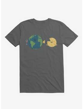 Earth Mmmoon Cheese Charcoal Grey T-Shirt, , hi-res