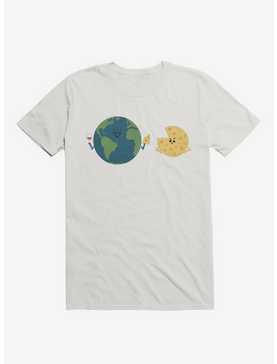 Earth Mmmoon Cheese White T-Shirt, , hi-res