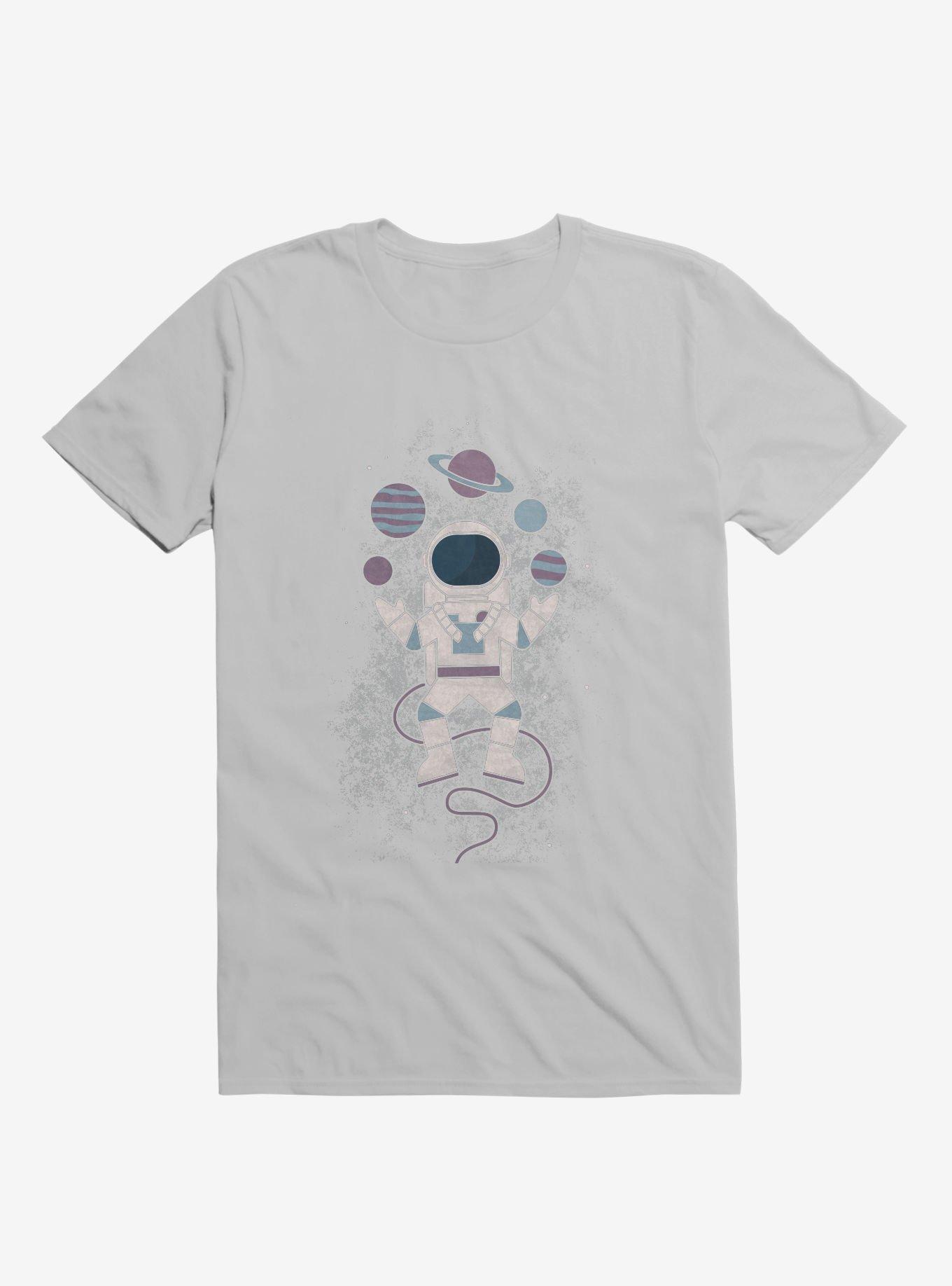 Astronaut Space Juggler Ice Grey T-Shirt, ICE GREY, hi-res