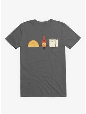 Taco, Hot Sauce, Toilet Paper Friends Charcoal Grey T-Shirt, , hi-res