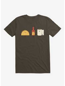 Taco, Hot Sauce, Toilet Paper Friends Brown T-Shirt, , hi-res