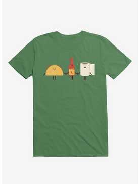 Taco, Hot Sauce, Toilet Paper Friends Irish Green T-Shirt, , hi-res