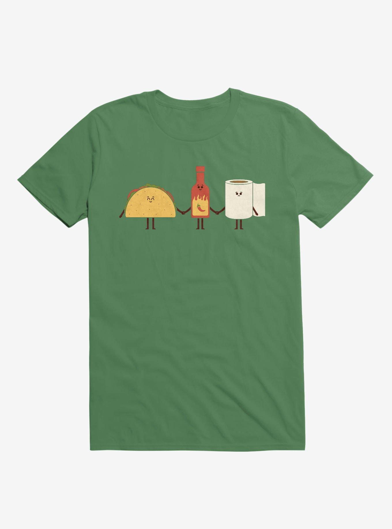 Taco, Hot Sauce, Toilet Paper Friends Irish Green T-Shirt, , hi-res