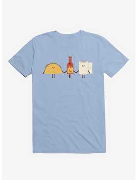 Taco, Hot Sauce, Toilet Paper Friends Light Blue T-Shirt, , hi-res