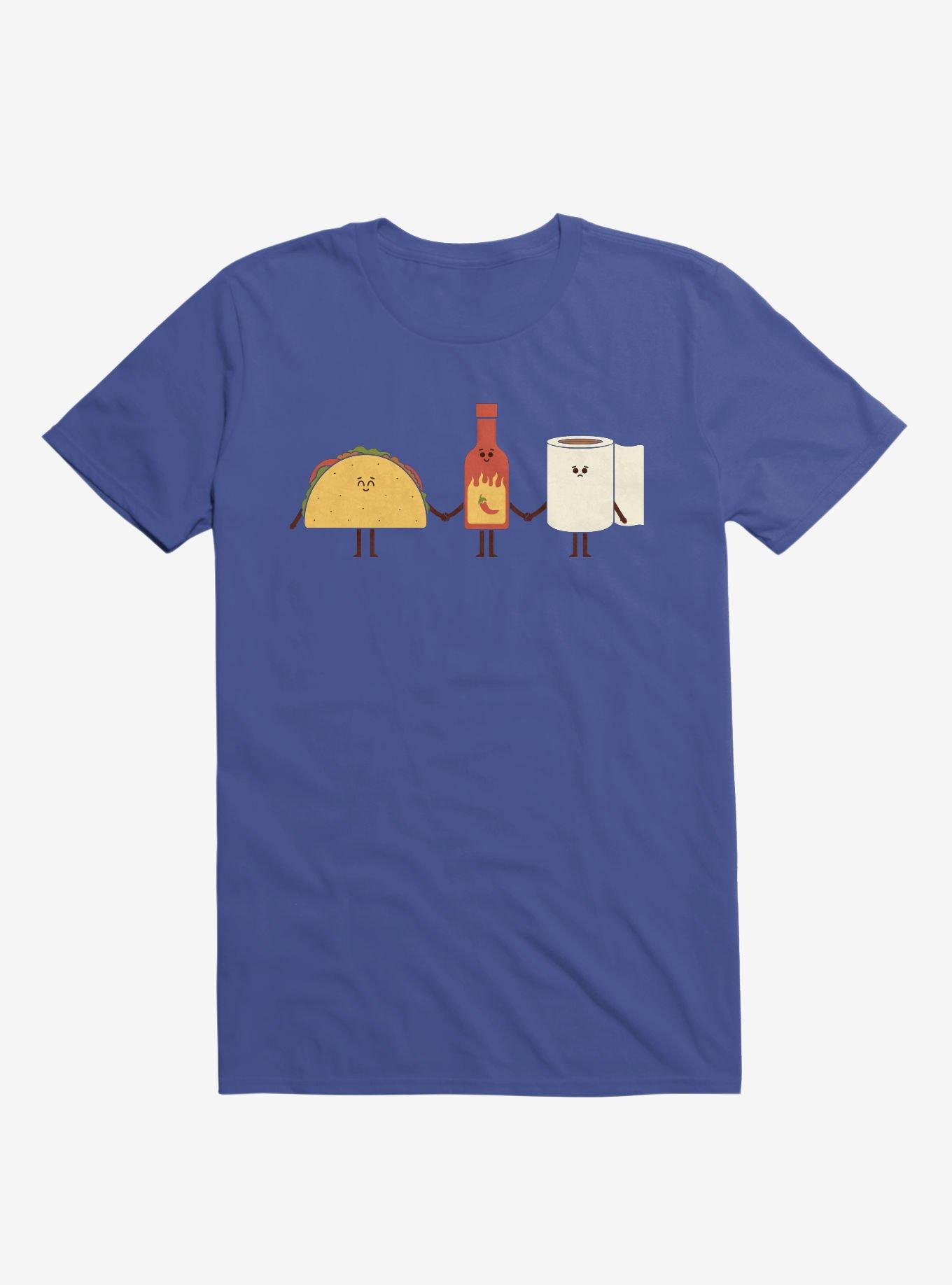 Taco, Hot Sauce, Toilet Paper Friends Royal Blue T-Shirt, , hi-res