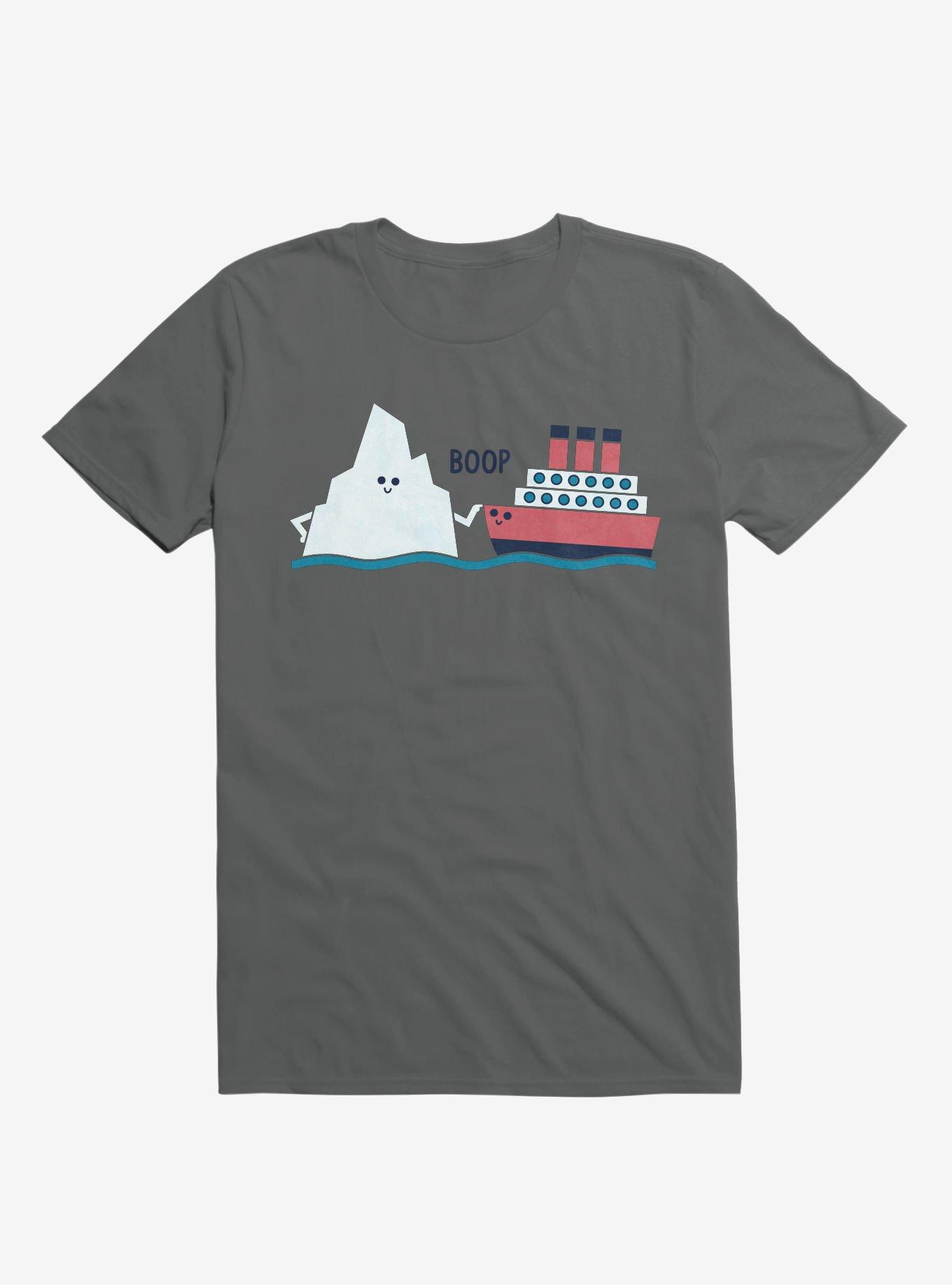 Iceberg Boop Ship Charcoal Grey T-Shirt, , hi-res