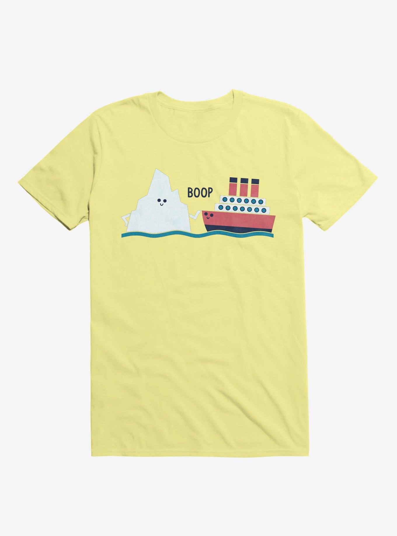 Iceberg Boop Ship Corn Silk Yellow T-Shirt, , hi-res