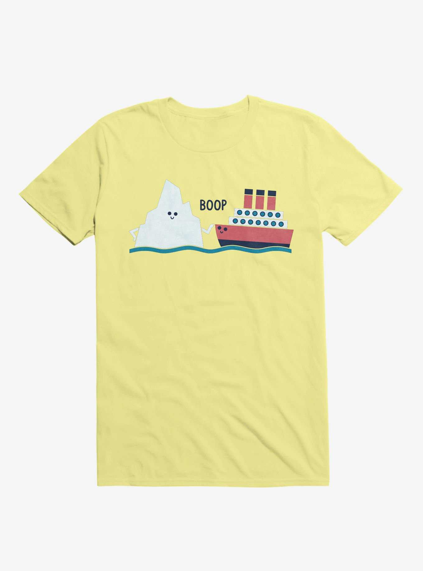 Iceberg Boop Ship Corn Silk Yellow T-Shirt, , hi-res