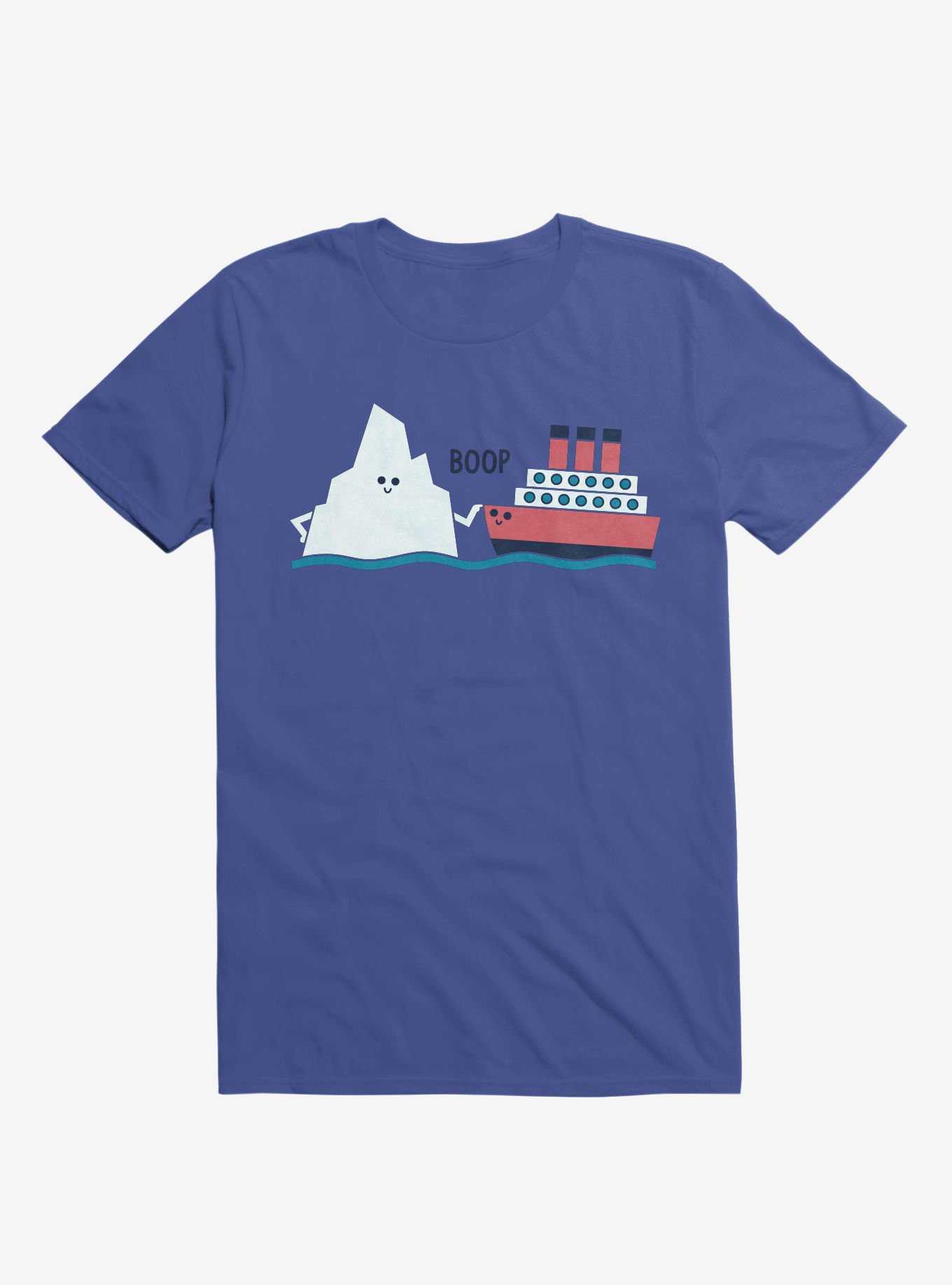Iceberg Boop Ship Royal Blue T-Shirt, , hi-res
