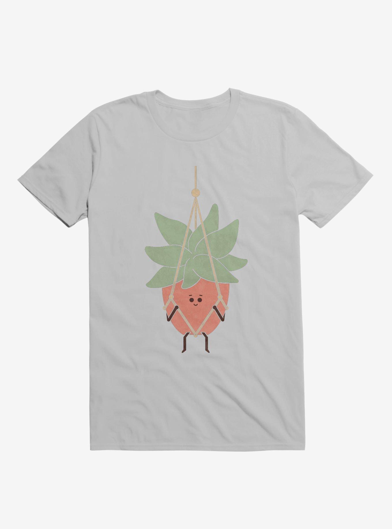 Hang In There House Plant Ice Grey T-Shirt, , hi-res