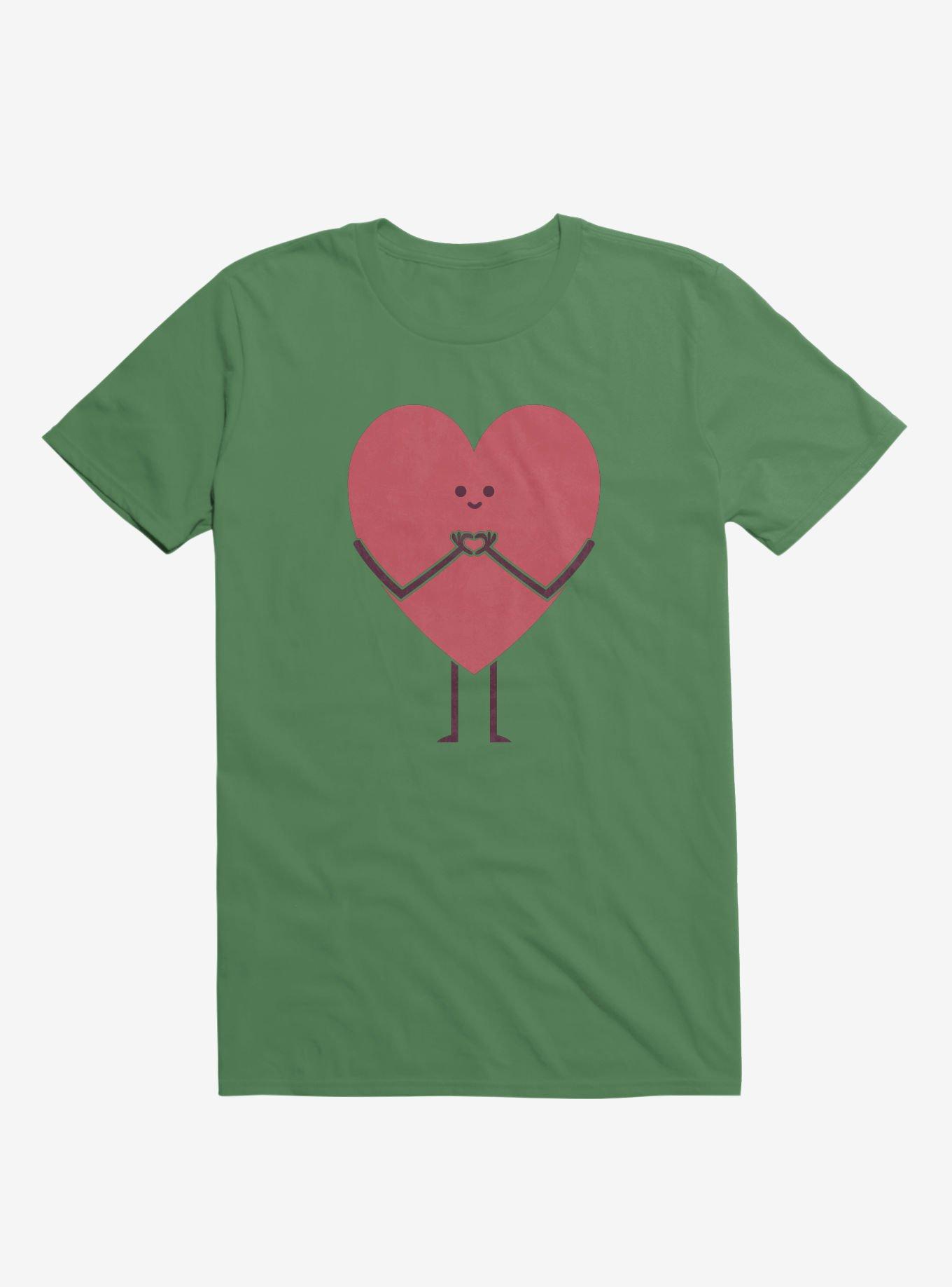 Heart Making Heart Hands Irish Green T-Shirt, , hi-res
