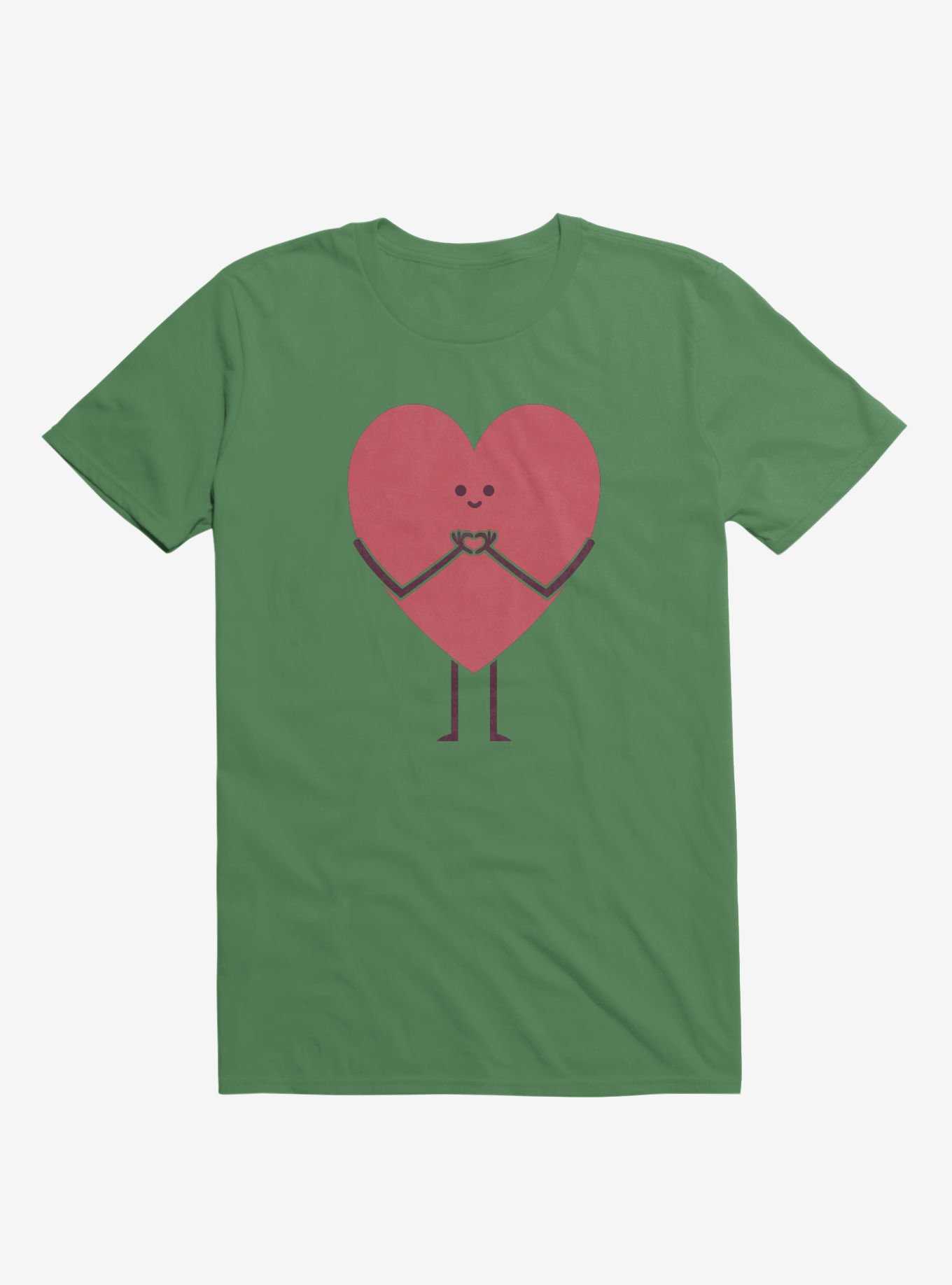 Heart Making Heart Hands Irish Green T-Shirt, , hi-res