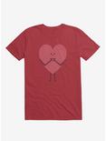 Heart Making Heart Hands Red T-Shirt, RED, hi-res