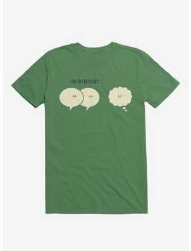 An Introvert... Speech And Thought Bubbles Irish Green T-Shirt, , hi-res