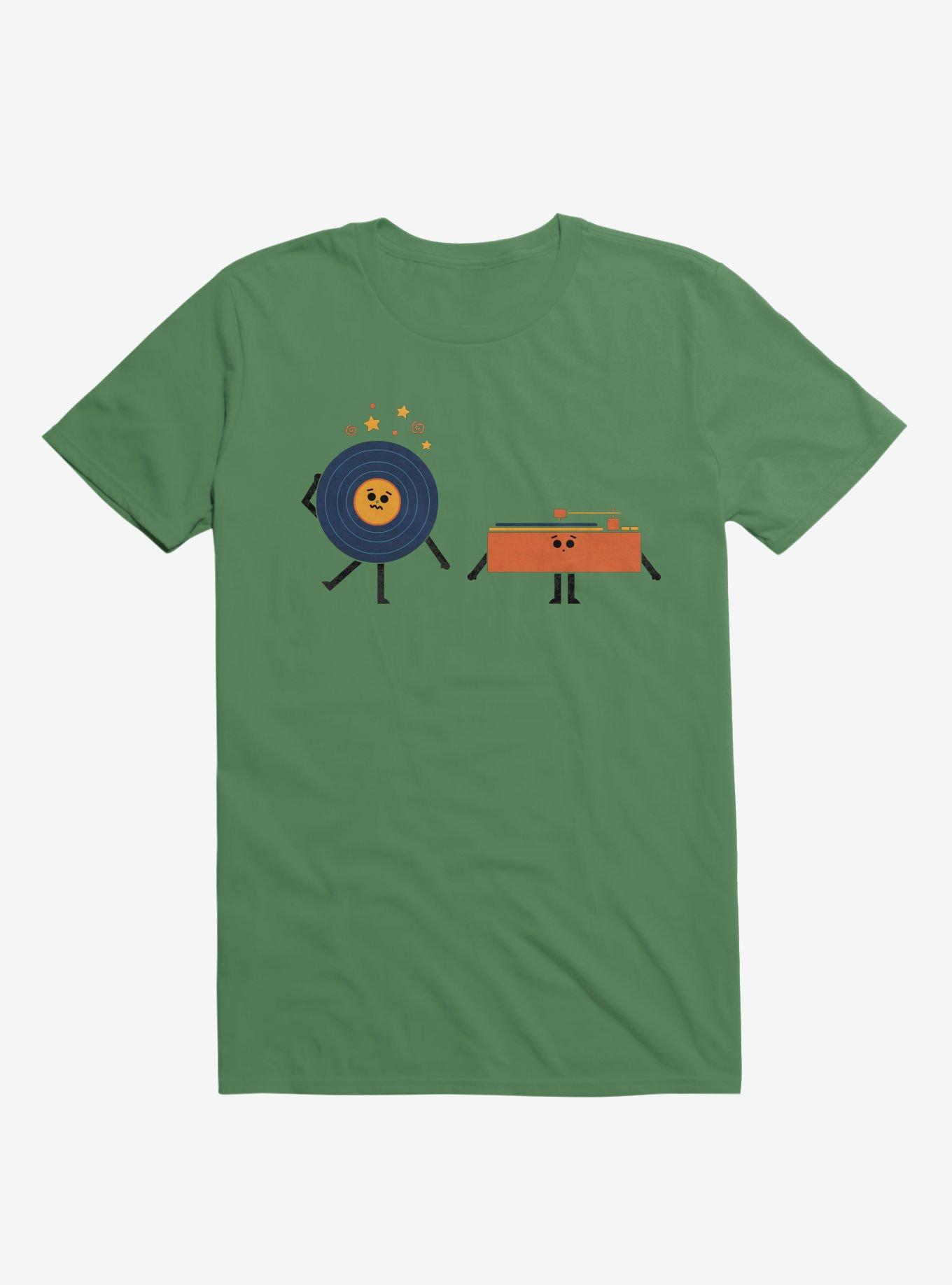 Dizzy Record With Record Player Irish Green T-Shirt, , hi-res