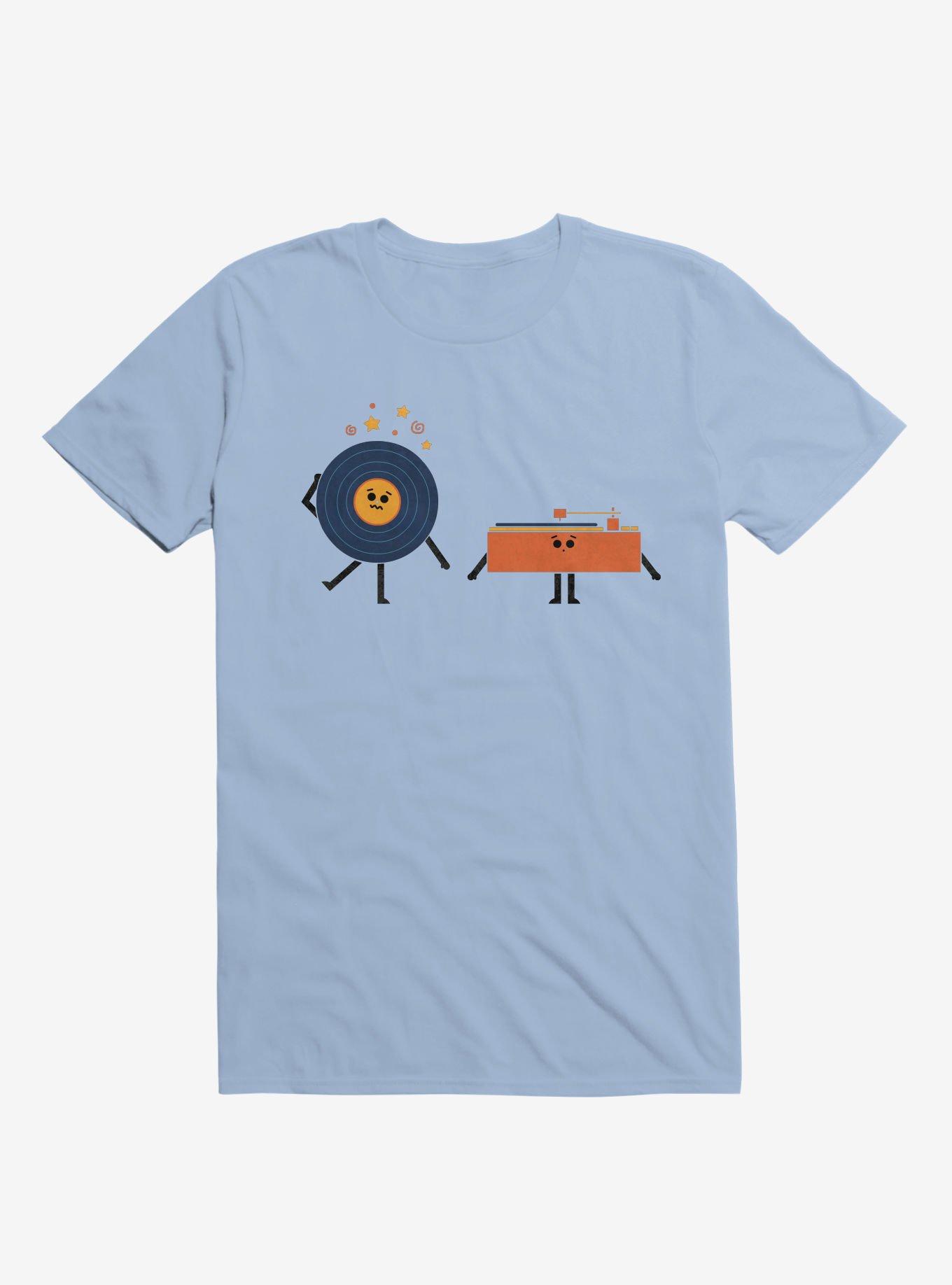 Dizzy Record With Record Player Light Blue T-Shirt, , hi-res