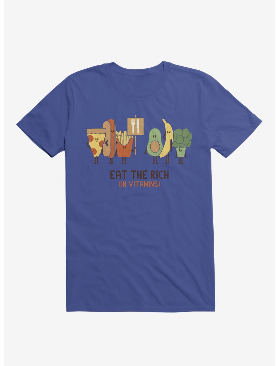 Eat The Rich (In Vitamins) Food Royal Blue T-Shirt, ROYAL, hi-res