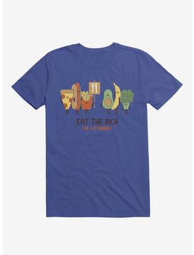 Eat The Rich (In Vitamins) Food Royal Blue T-Shirt, , hi-res