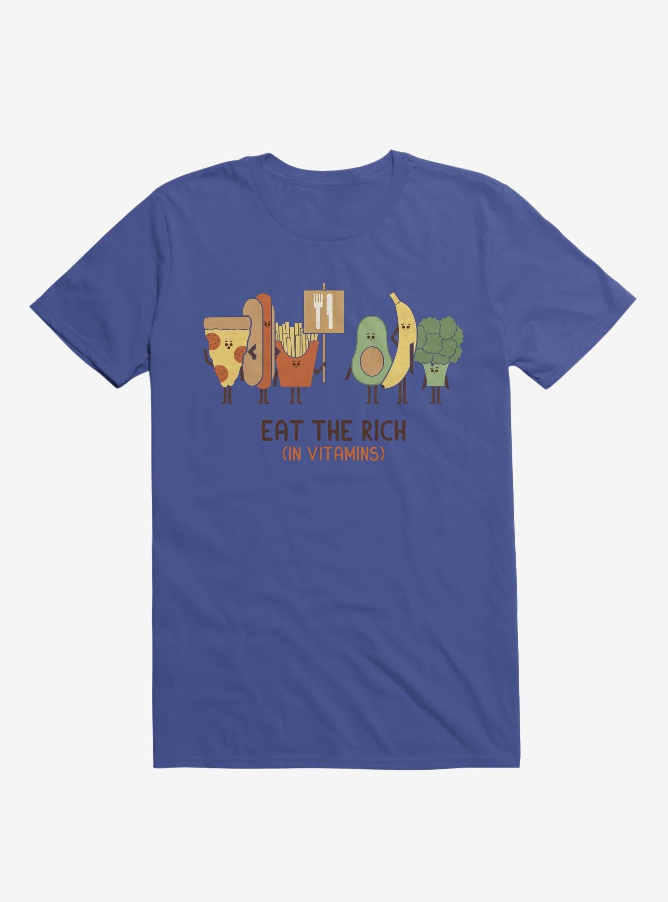 Eat The Rich (In Vitamins) Food Royal Blue T-Shirt, ROYAL, hi-res