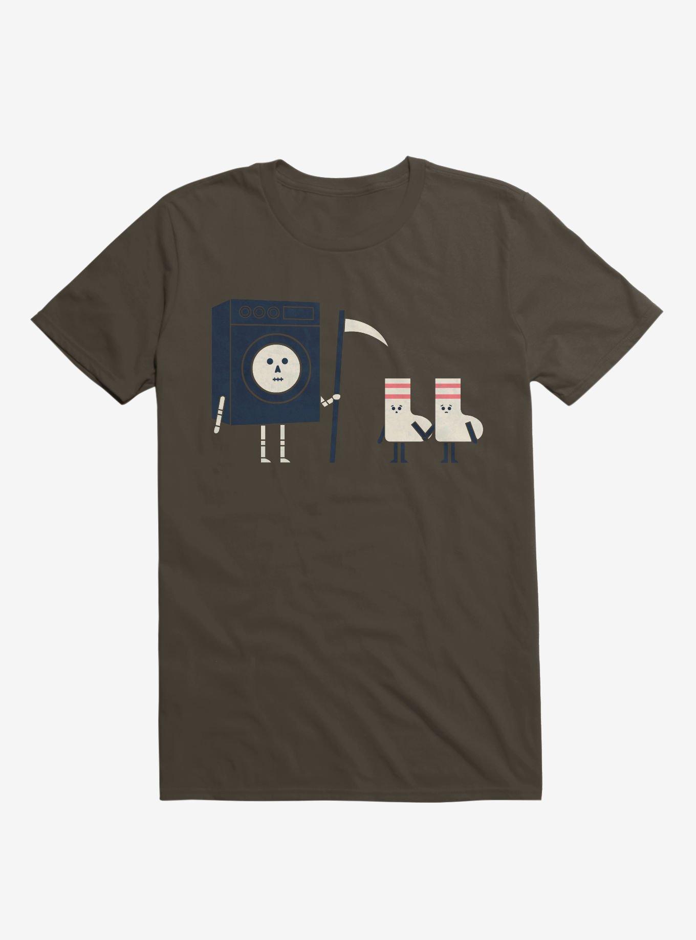 Grim Washer Vs. Socks Brown T-Shirt, , hi-res