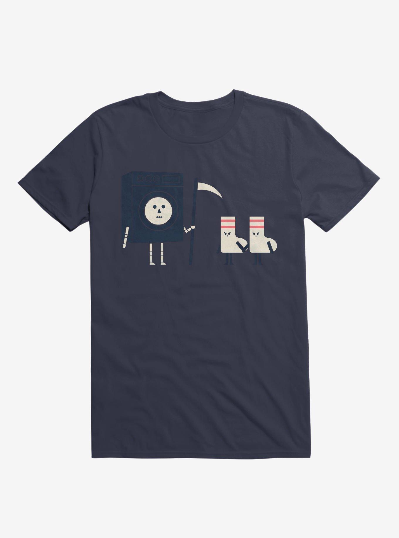Grim Washer Vs. Socks Navy Blue T-Shirt, , hi-res