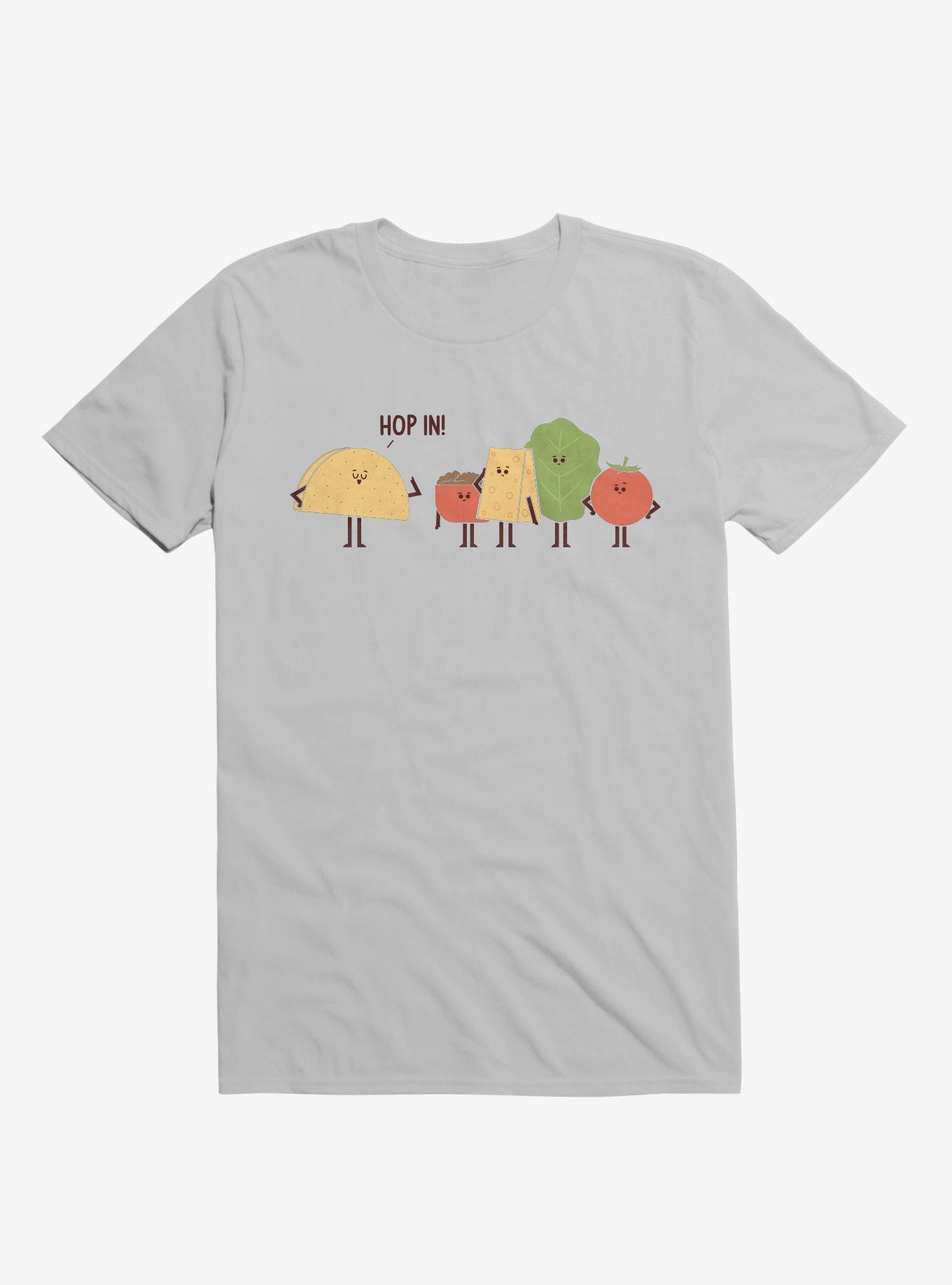 Taco Hop In! Fixings Ice Grey T-Shirt, ICE GREY, hi-res