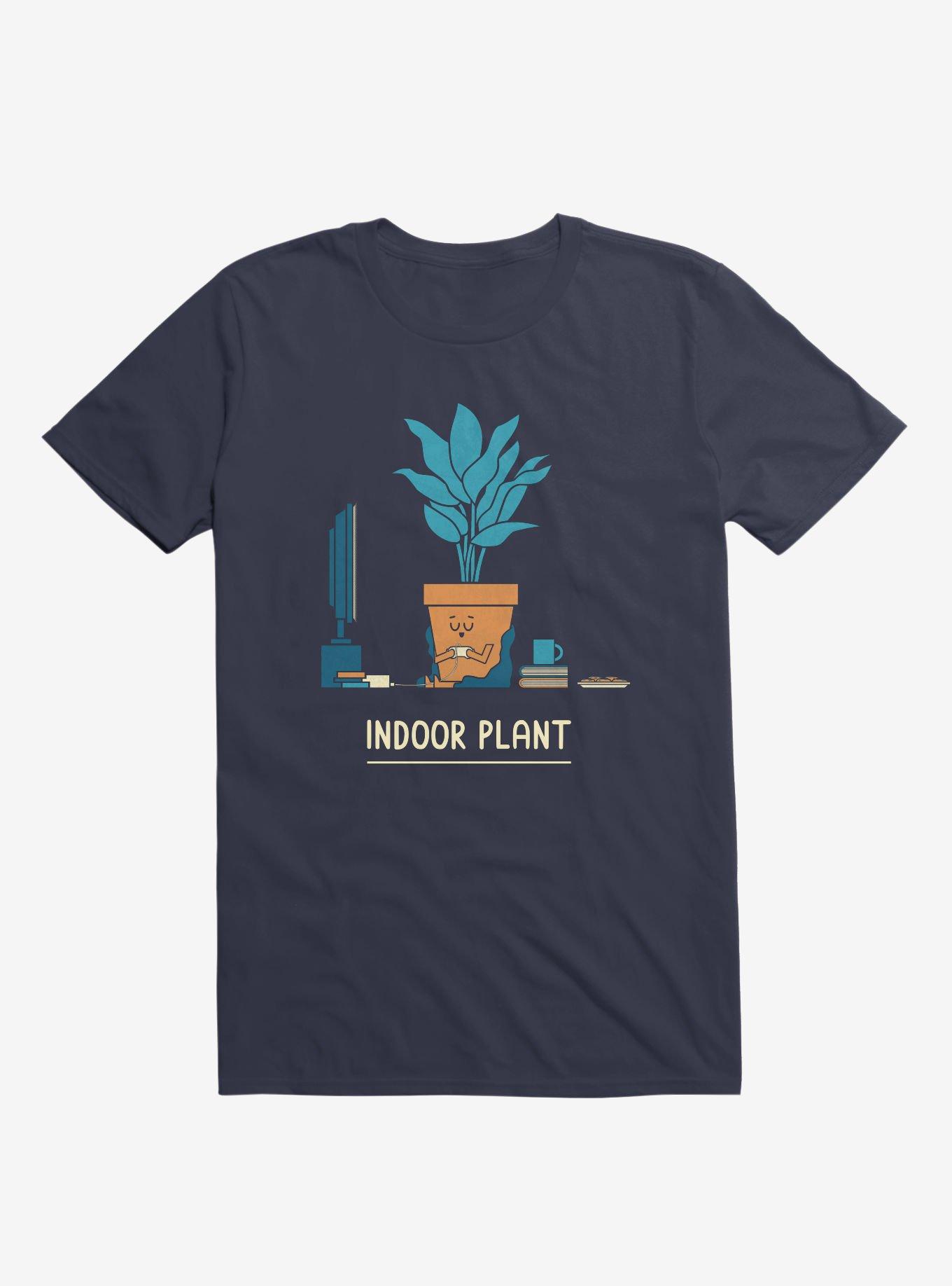 Indoor Comfy Plant Navy Blue T-Shirt, NAVY, hi-res