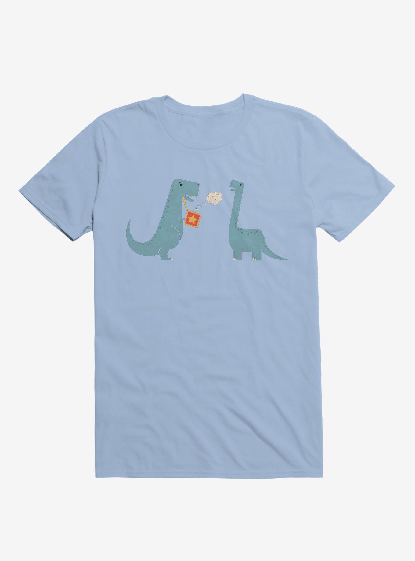 Meteor Jack In The Box Dinosaurs Light Blue T-Shirt, LIGHT BLUE, hi-res