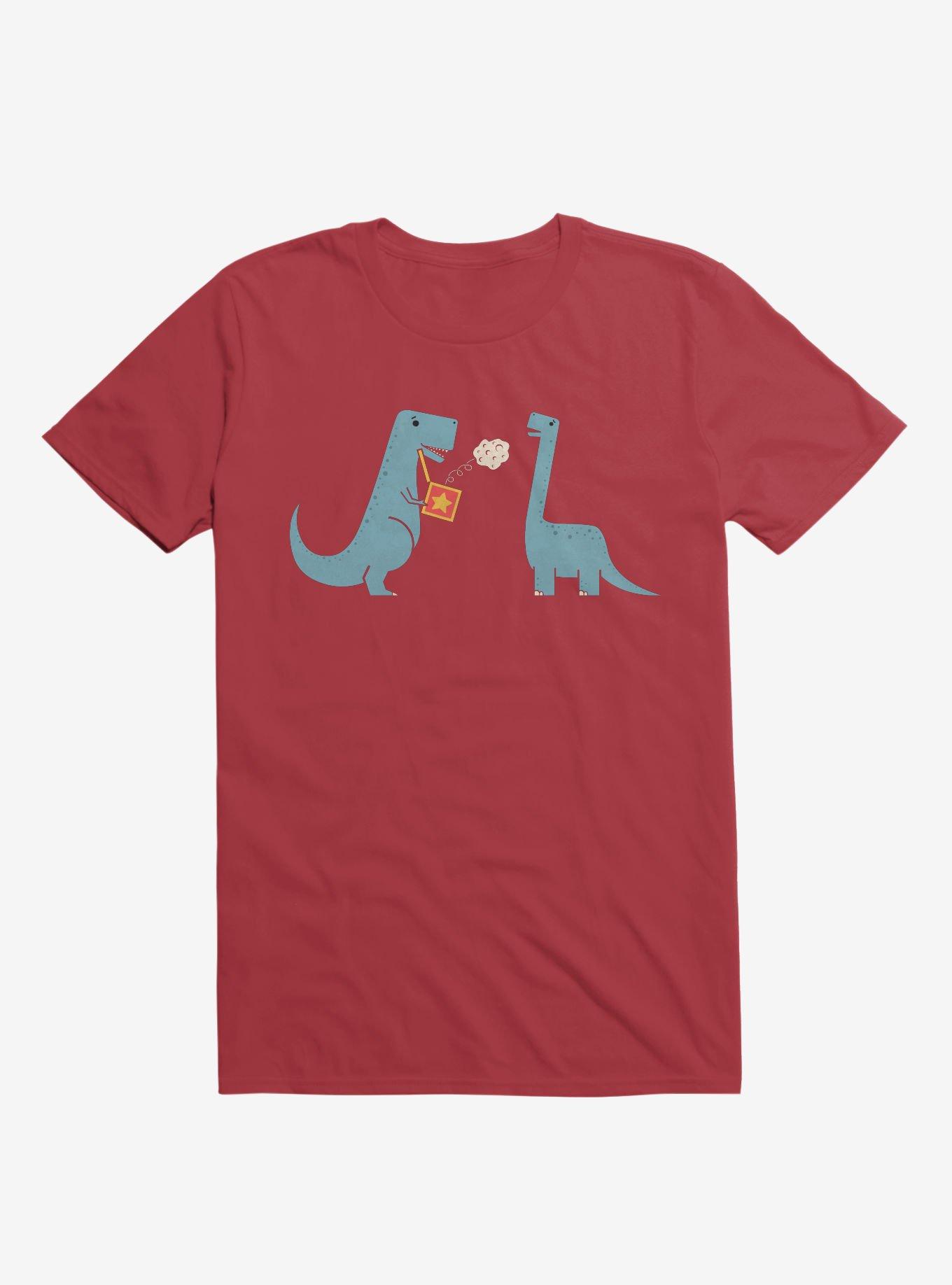 Meteor Jack In The Box Dinosaurs Red T-Shirt, , hi-res