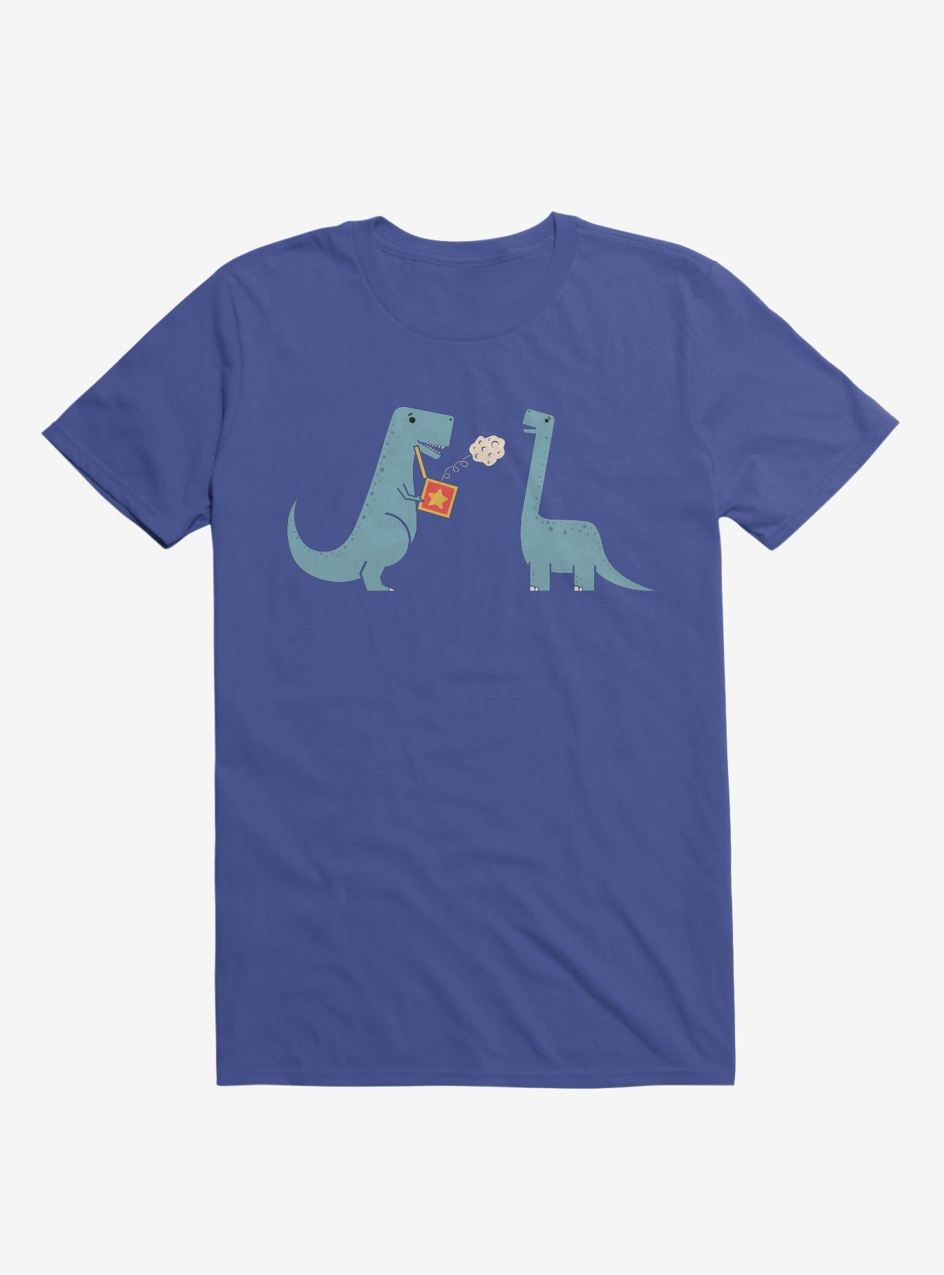 Meteor Jack In The Box Dinosaurs Royal Blue T-Shirt, ROYAL, hi-res